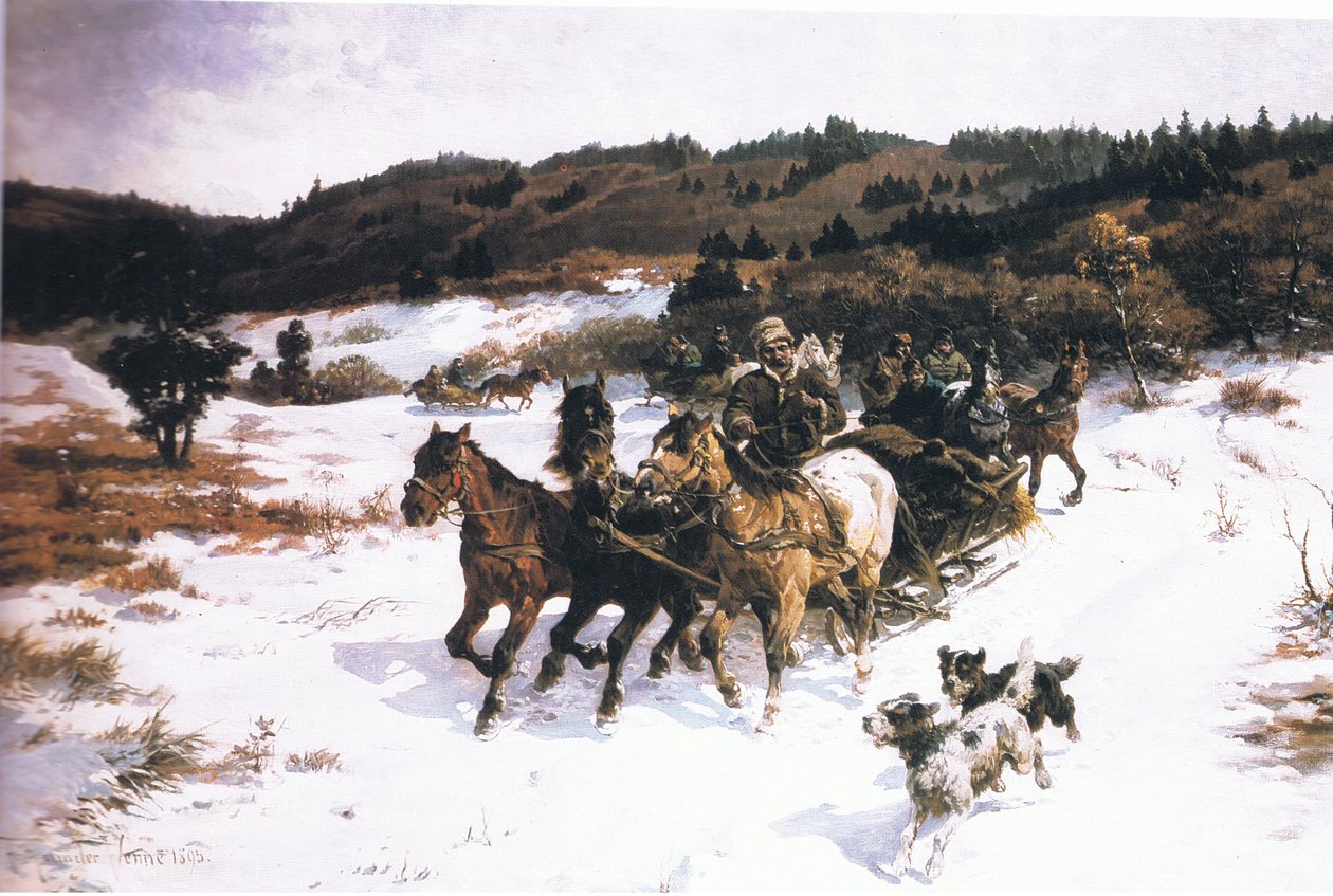 Homeward Bound, from magazine or book source unknown by Fritz van der Venne