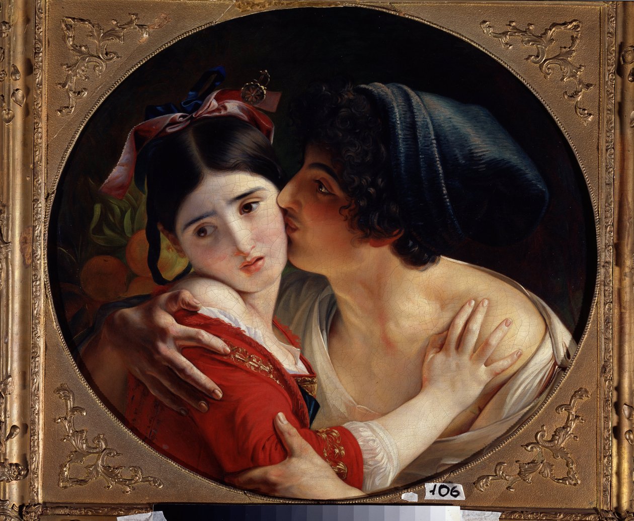 The Kiss by Fyodor Antonovich Moller