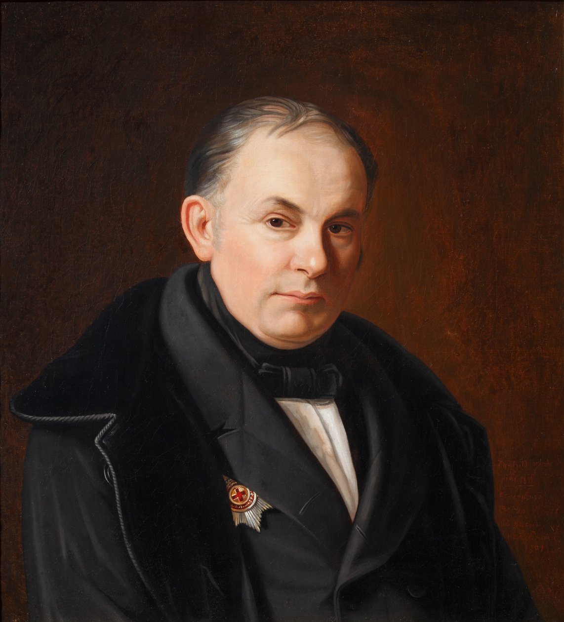 Portrait of the poet Vasily Zhukovsky by Fyodor Ivanovich Igin