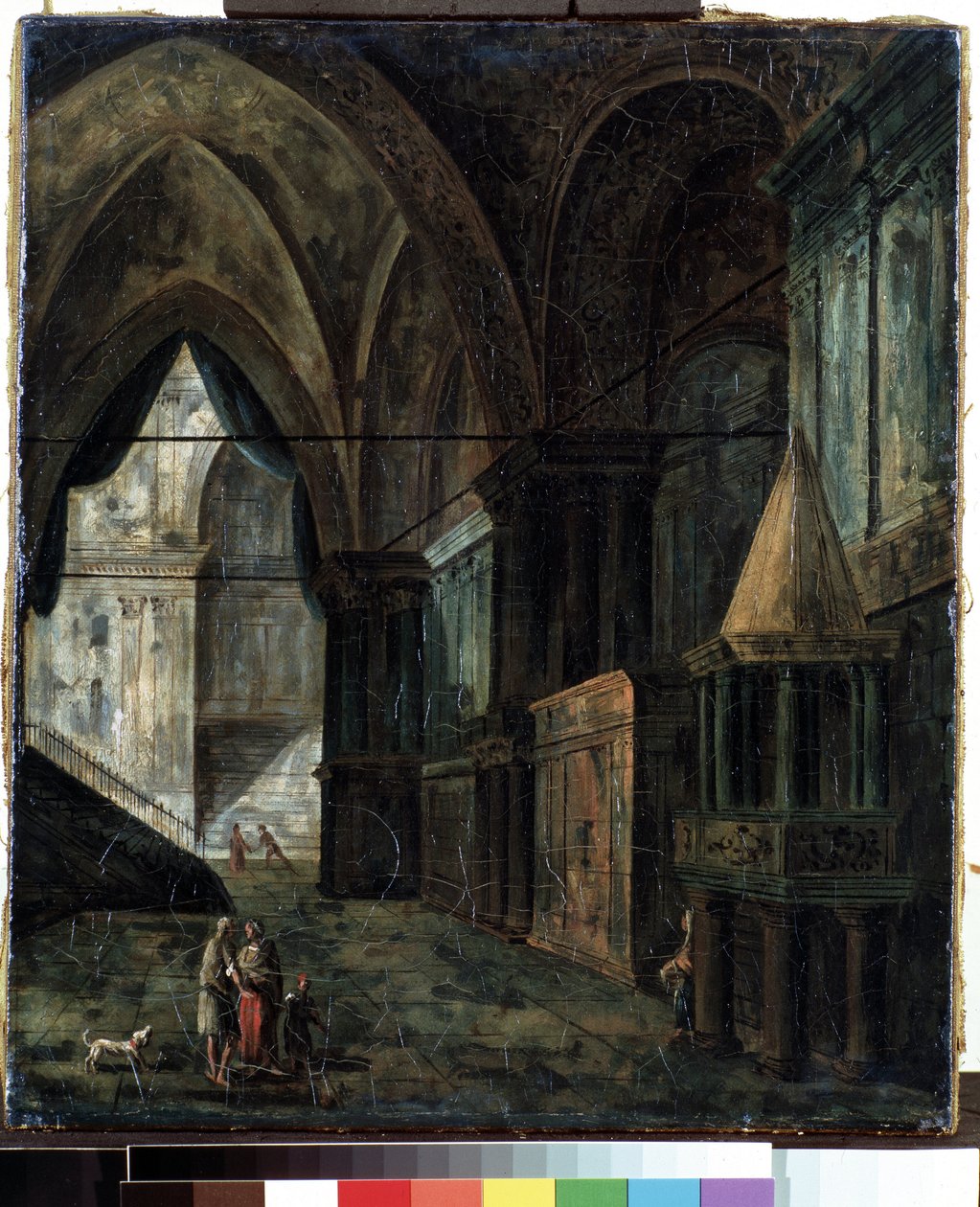 In a Cathedral by Fyodor Yakovlevich Alexeev
