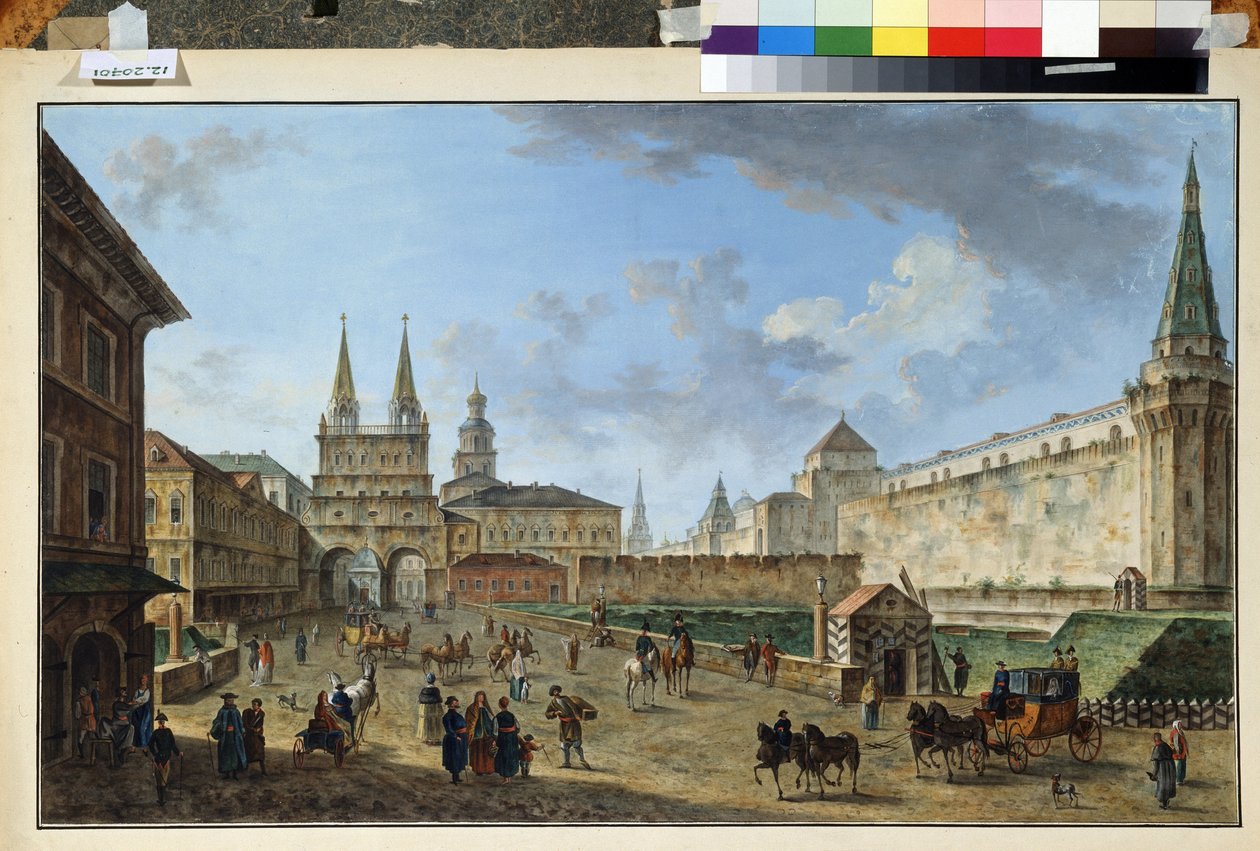 View of the Resurrection Gate at the Red Square by Fyodor Yakovlevich Alexeev