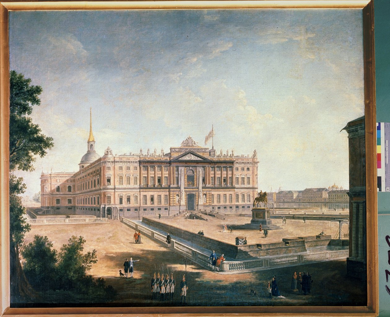 View of the Michael Palace and the Connetable Square in St Petersburg by Fyodor Yakovlevich Alexeev