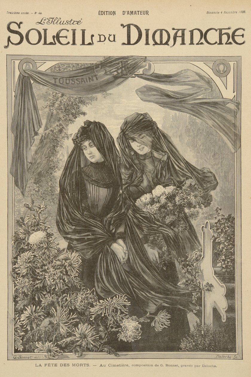 All Saints Day, from the cover of Soleil du Dimanche by G. Bonnet