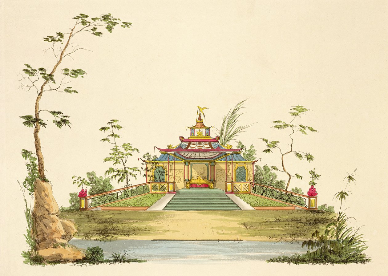 Design for a Chinese Temple by G. Landi