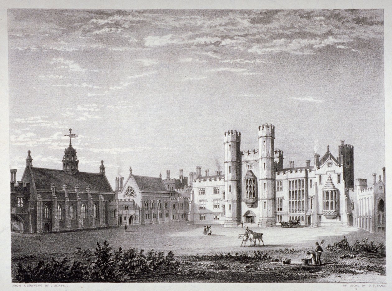 Lambeth Palace, London, c1830 by GF Bragg