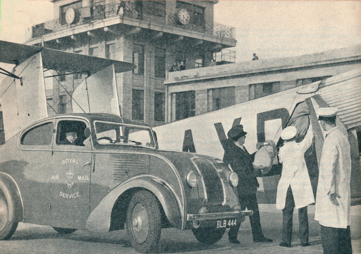 Loading Mails on Board an Imperial Airways Liner at Croydon Airport, c. 1936-1937 by GPO