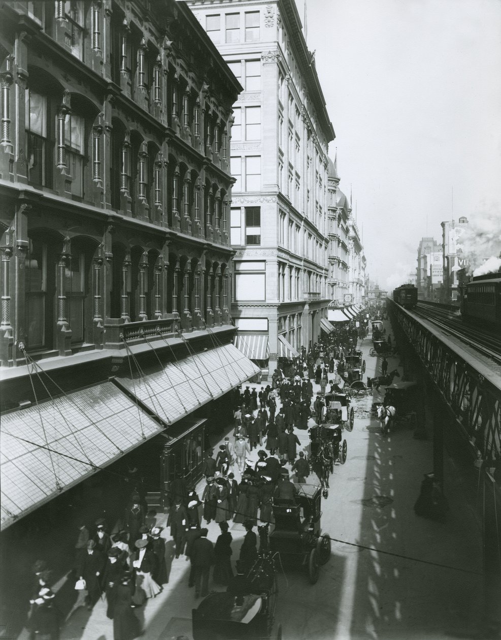 Sixth Avenue between 23rd and 18th Streets, New York City by G.P. Hall und Sohn