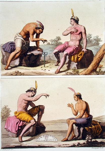 Indians Playing Queciu and Porotos, Chile, from 