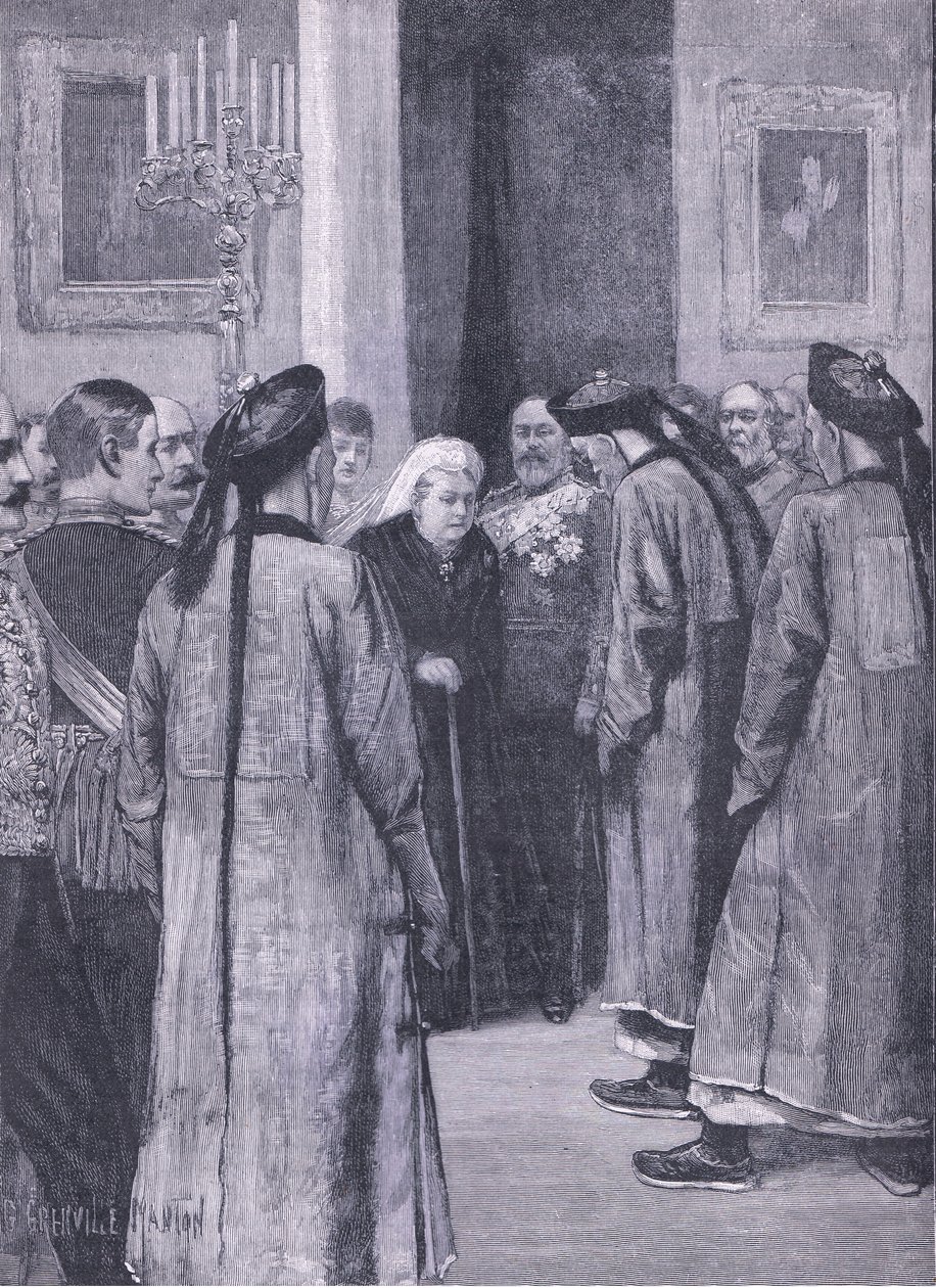 Visit of Li Hung-Chang to the Queen at Osborne, illustration from Cassell