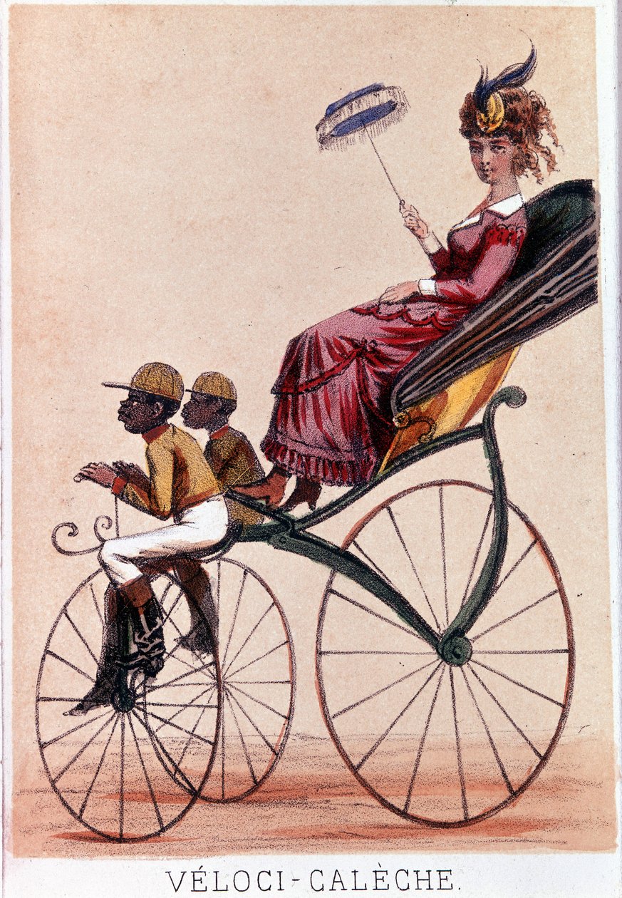 Velocycalèche (Lithography by Darlinghe after Gosthiaux) by Gabriel Gostiaux