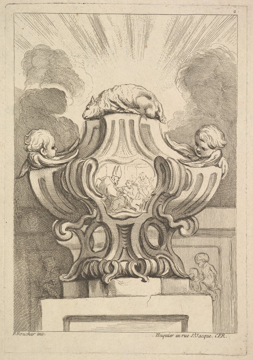 Design for an Urn by Gabriel Huquier