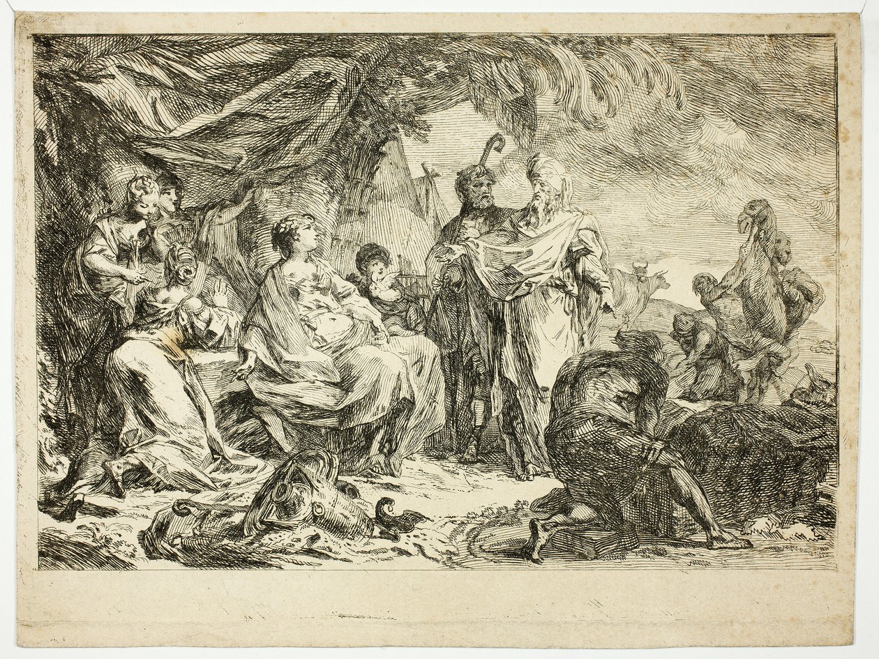 Laban Searching for his Household Gods by Gabriel Jacques de Saint Aubin