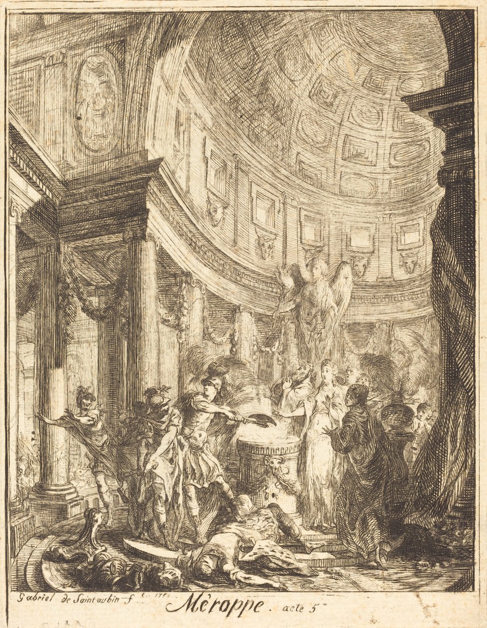 Merope by Gabriel Jacques de Saint Aubin