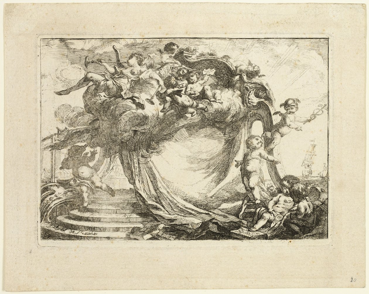 Vignette for an Address by Gabriel Jacques de Saint Aubin