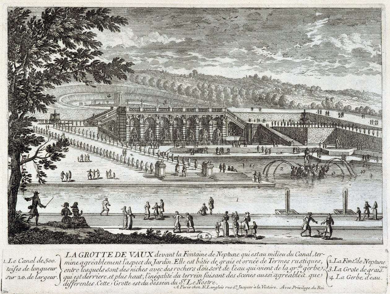 View of the Cave of Vaux-Le-Vicomte - by Perelle, Late 17th Century by Gabriel Perelle