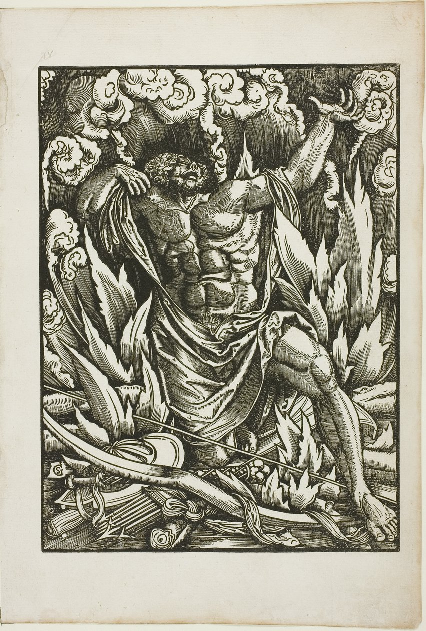 The Labors of Hercules: Hercules on the Pyre by Gabriel Salmon