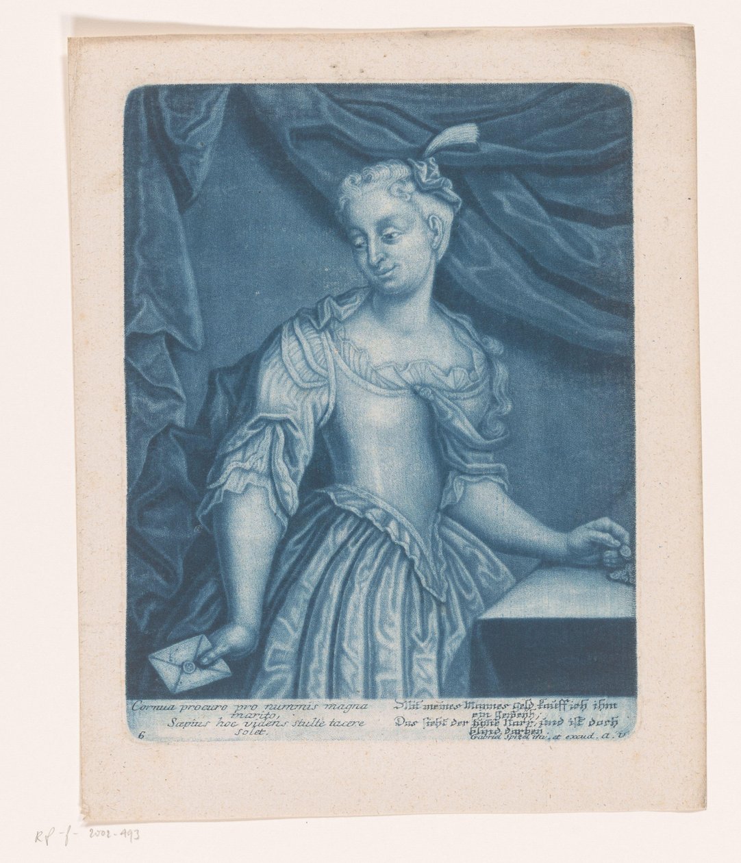 Woman with Letter Stating She Cheats on Her Husband by Gabriel Spitzel