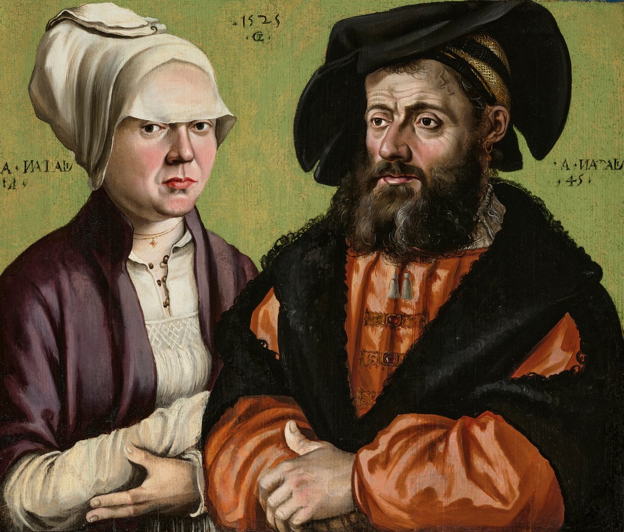 Double Portrait of a Married Couple, Half-Length by Gabriel Zehender