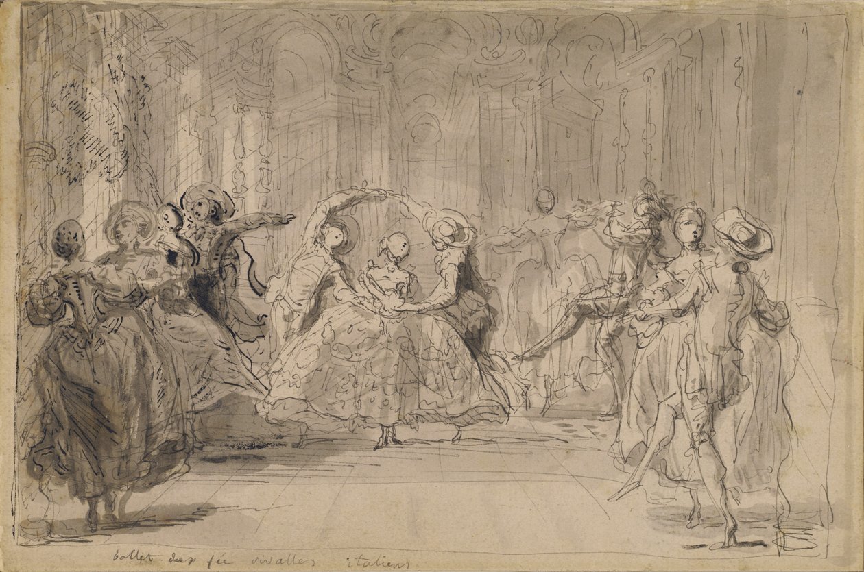 Ballet from The Rival Fairies by Gabriel de Saint-Aubin