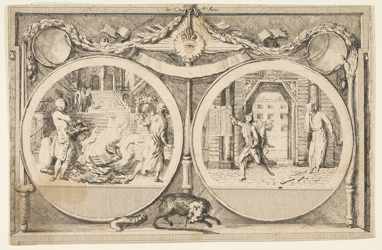 The Expulsion of the Jesuits, 1761 by Gabriel de Saint Aubin