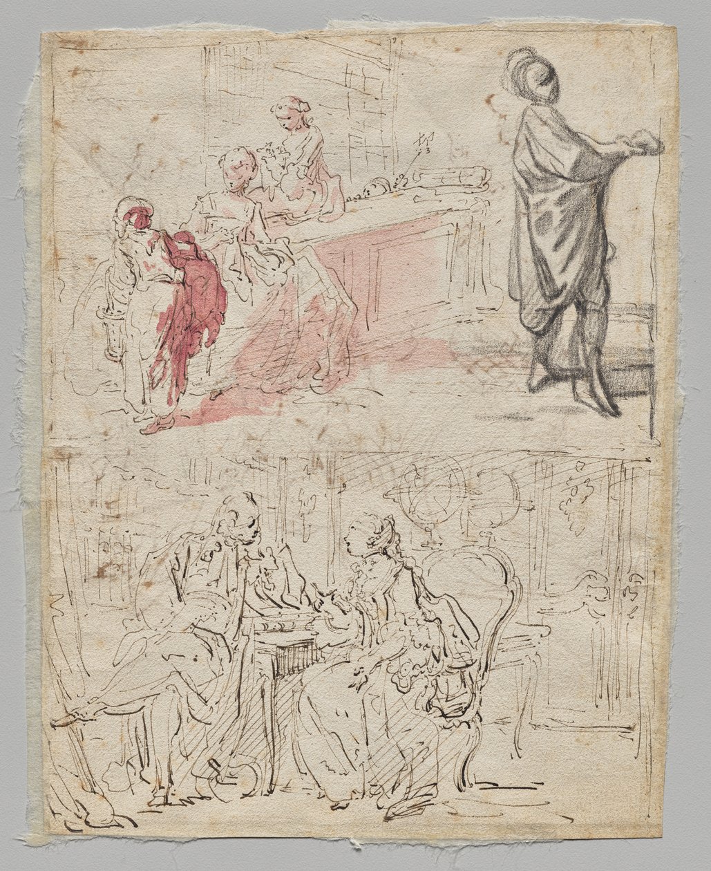 Theatre Scene by Gabriel de Saint Aubin