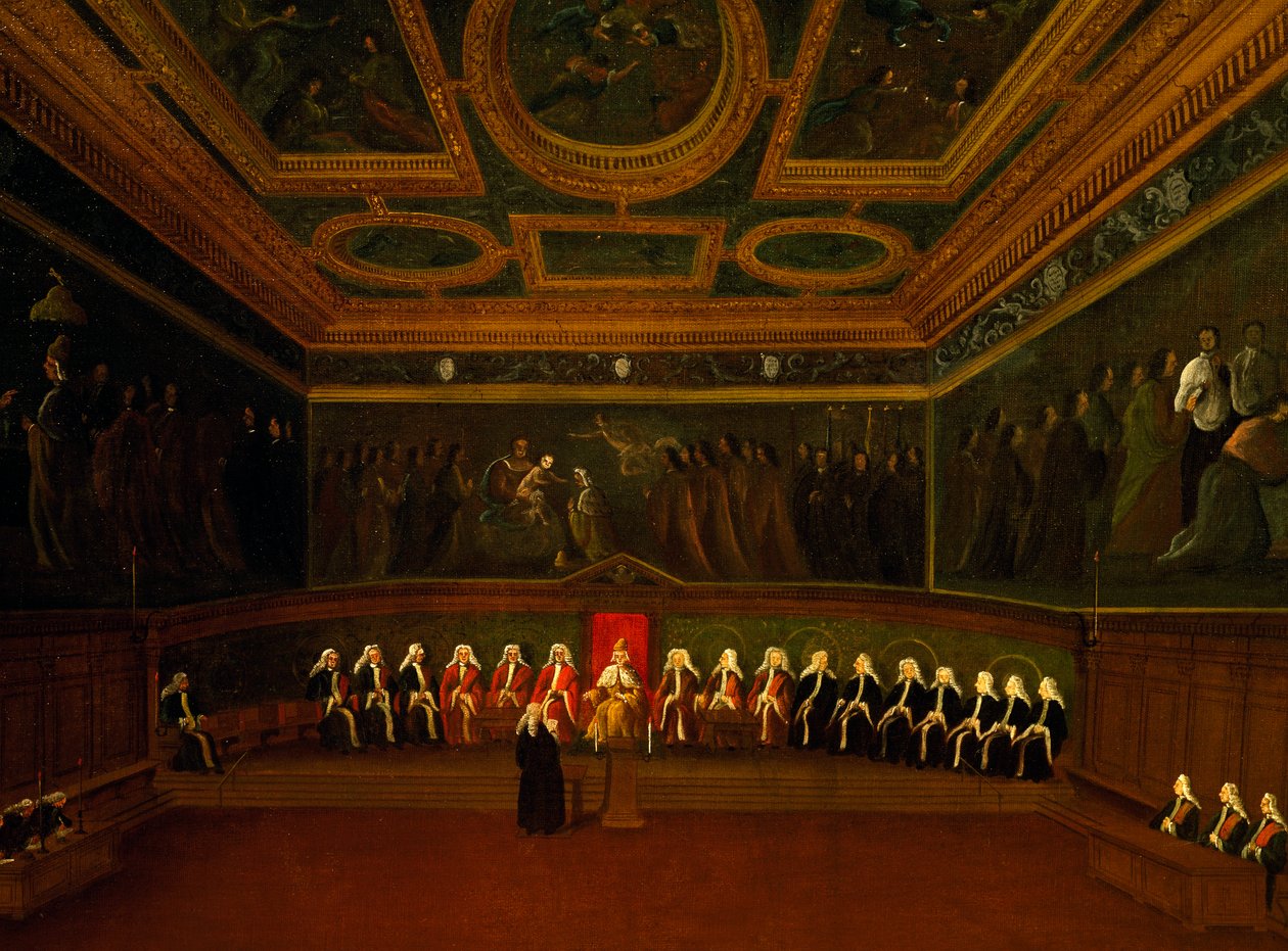 Hall of Council of Ten in Venice by Gabriele Bella