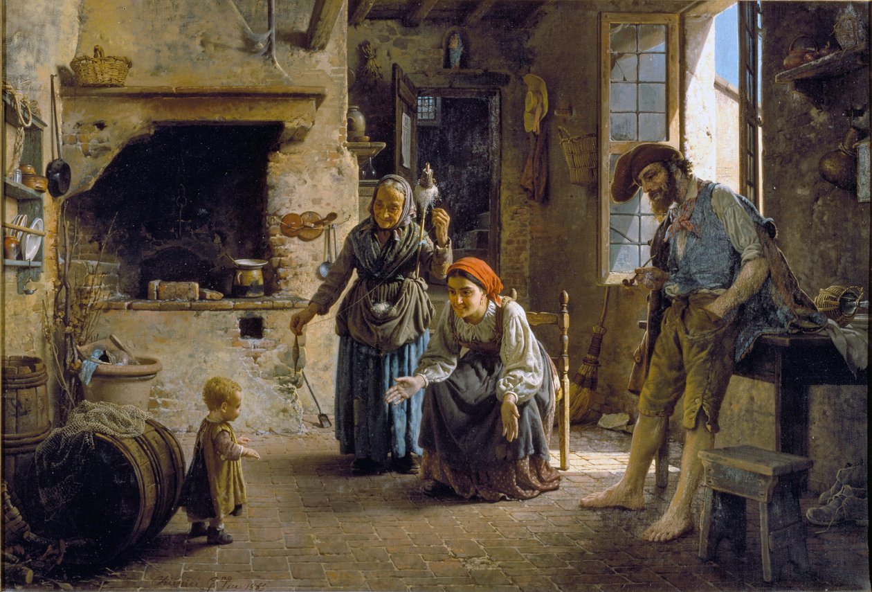The First Steps of a Child by Gaetano Chierici