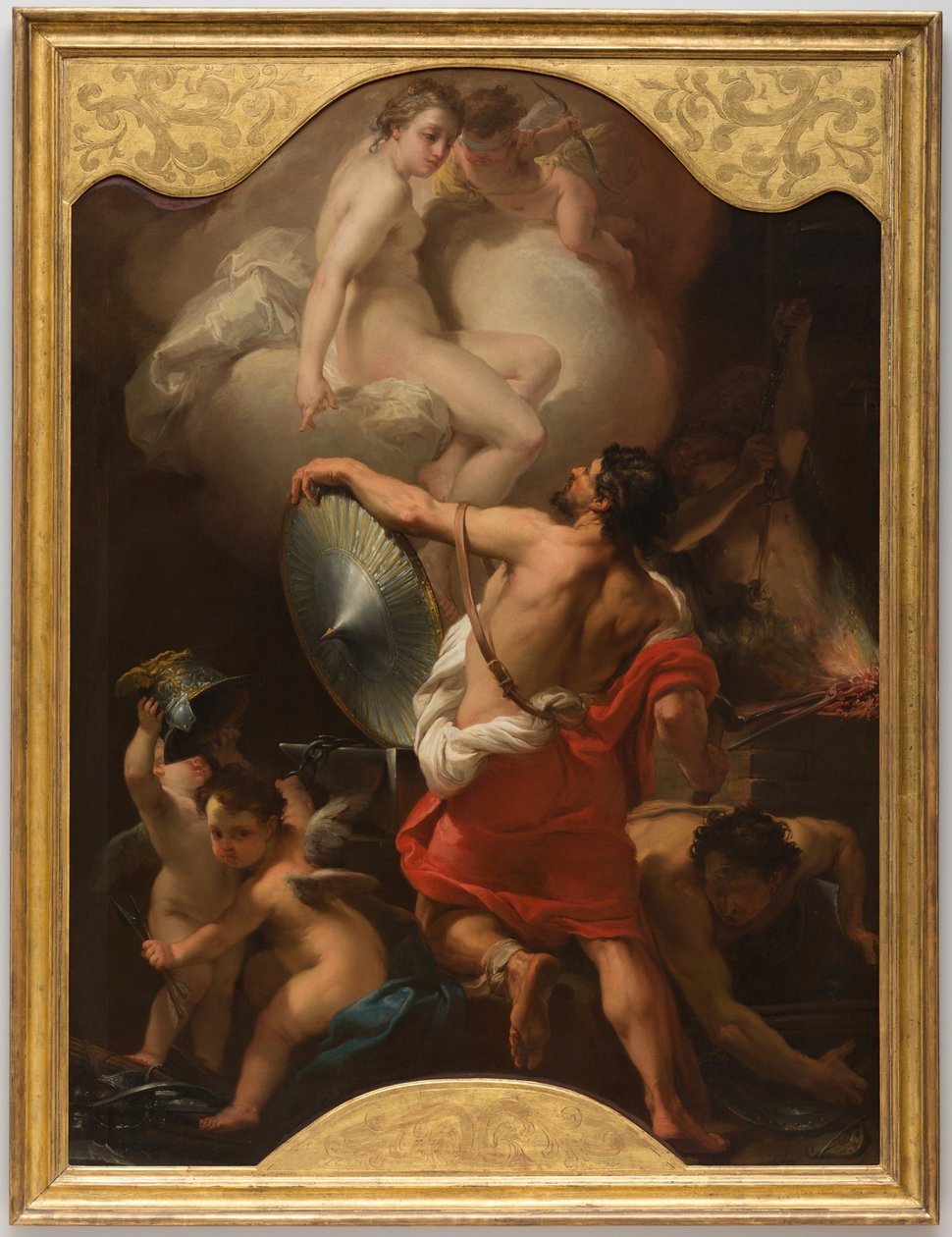 Venus Ordering Armor for Aeneas at Vulcan