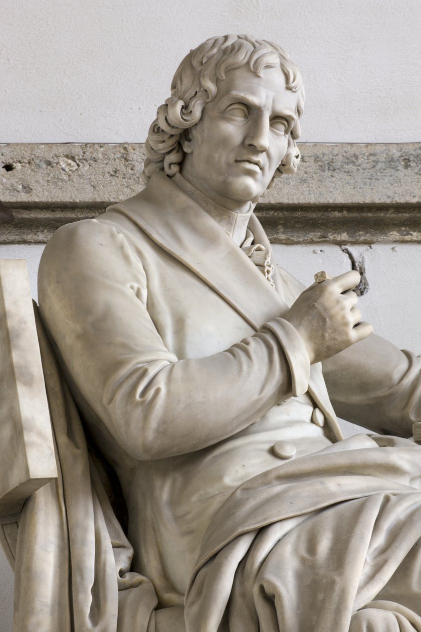 Statue of Giuseppe Parini by Gaetano Matteo Monti