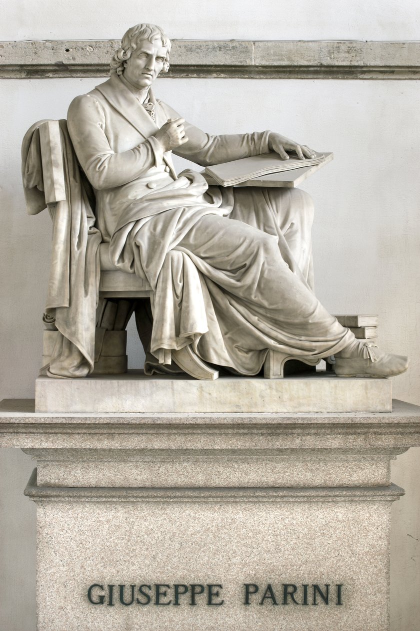 Statue of Giuseppe Parini by Gaetano Matteo Monti