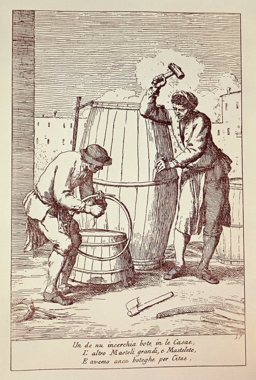 Coopers at Work by Gaetano Zompini
