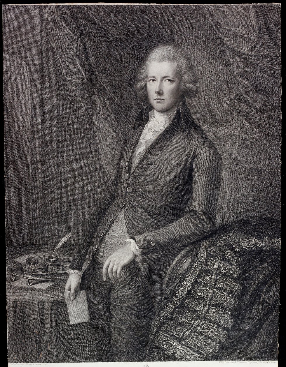 The Right Hon William Pitt the younger by Gainsborough (after) Dupont