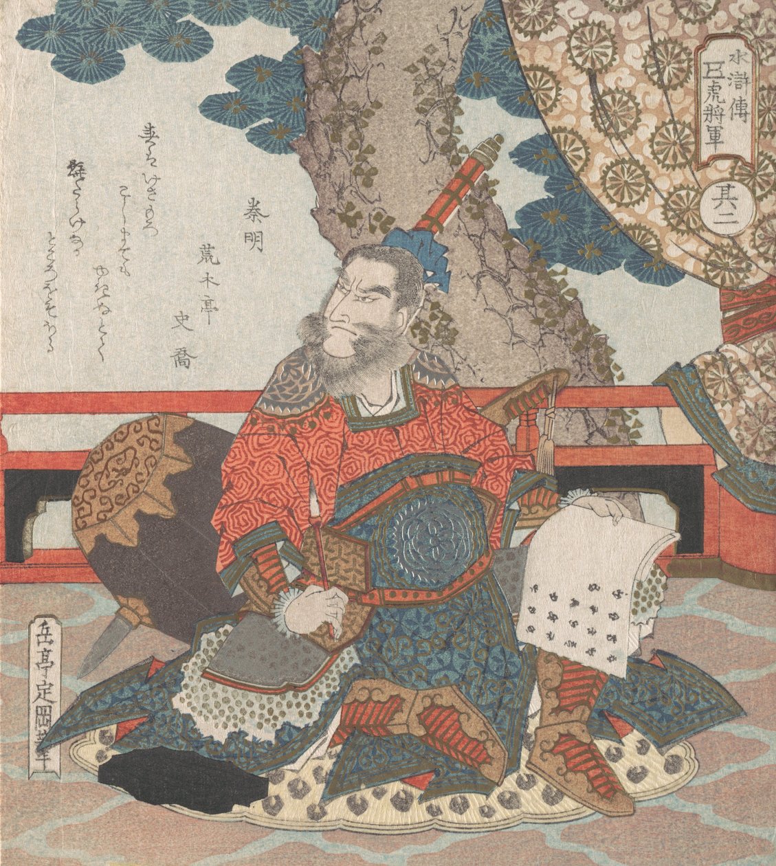 Chinese General Tiger from the Story Suikoden, 19th century by Gakutei