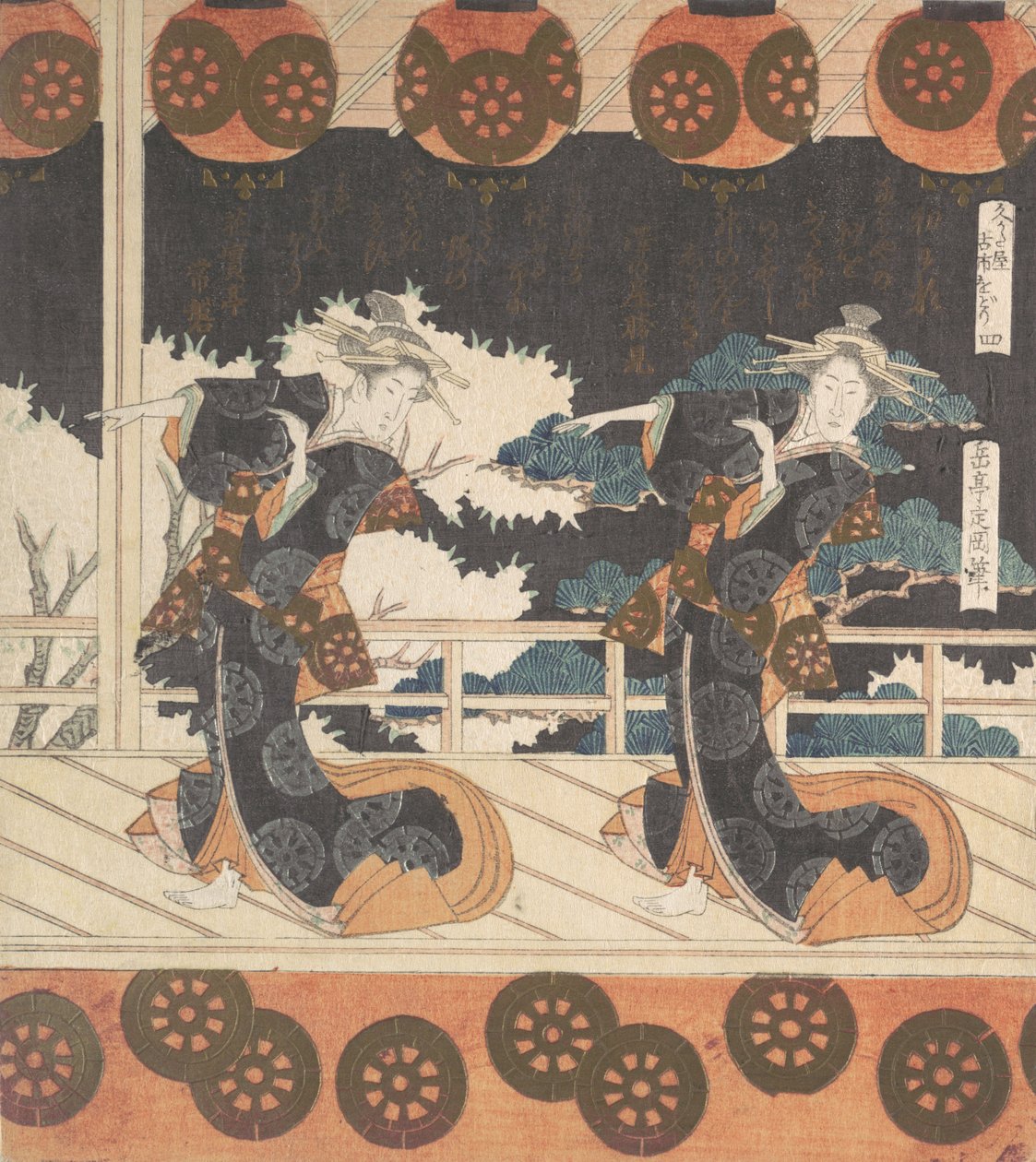 Furuichi Dance No. 4 of a Set of Four by Gakutei