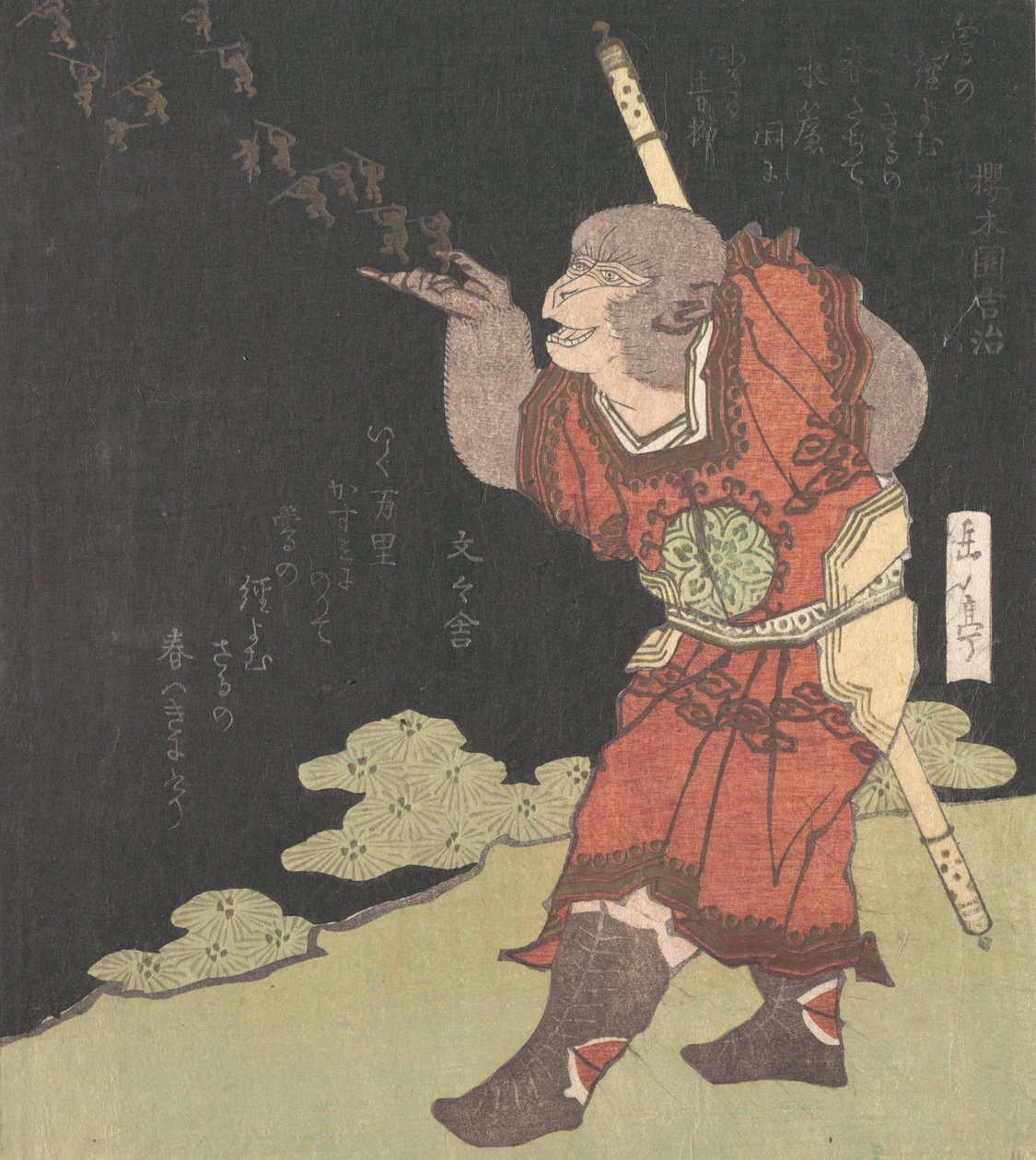 The Monkey King Songoku, from the Chinese novel Journey to the West by Gakutei
