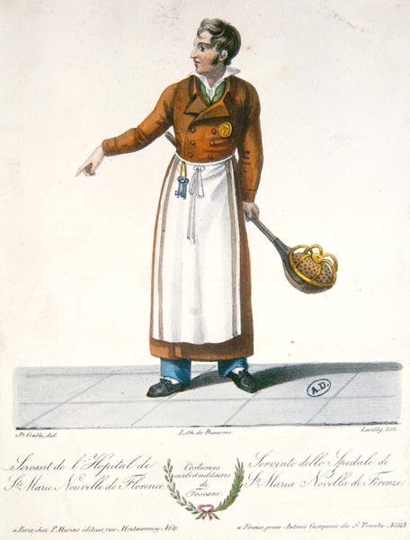 A Servant of the Santa Maria Novella Hospital in Florence by Galli (after)