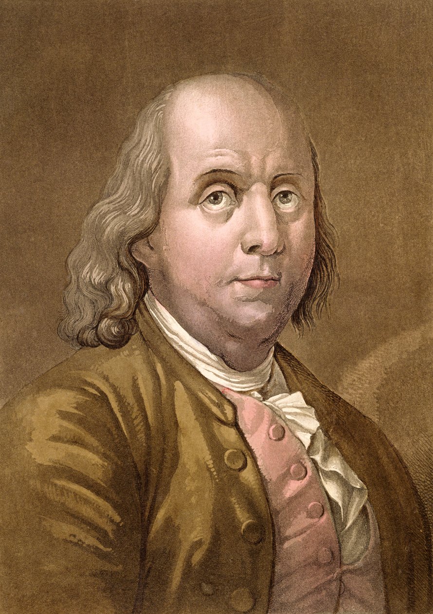 Portrait of Benjamin Franklin, from 