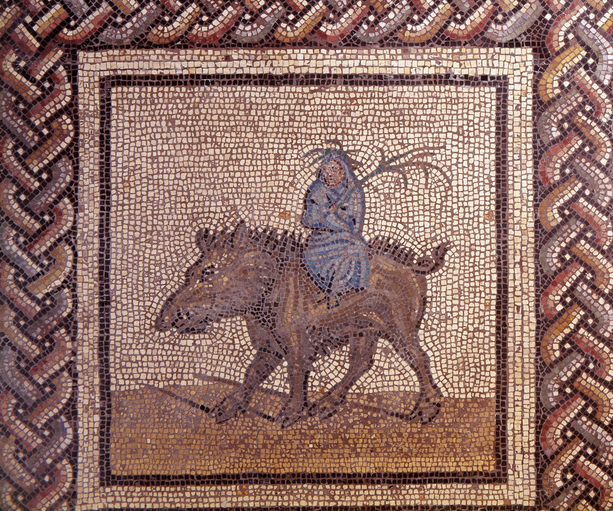 Gallo Roman Art: Mosaic Paving Representing a Rustic Calendar by Gallo Roman