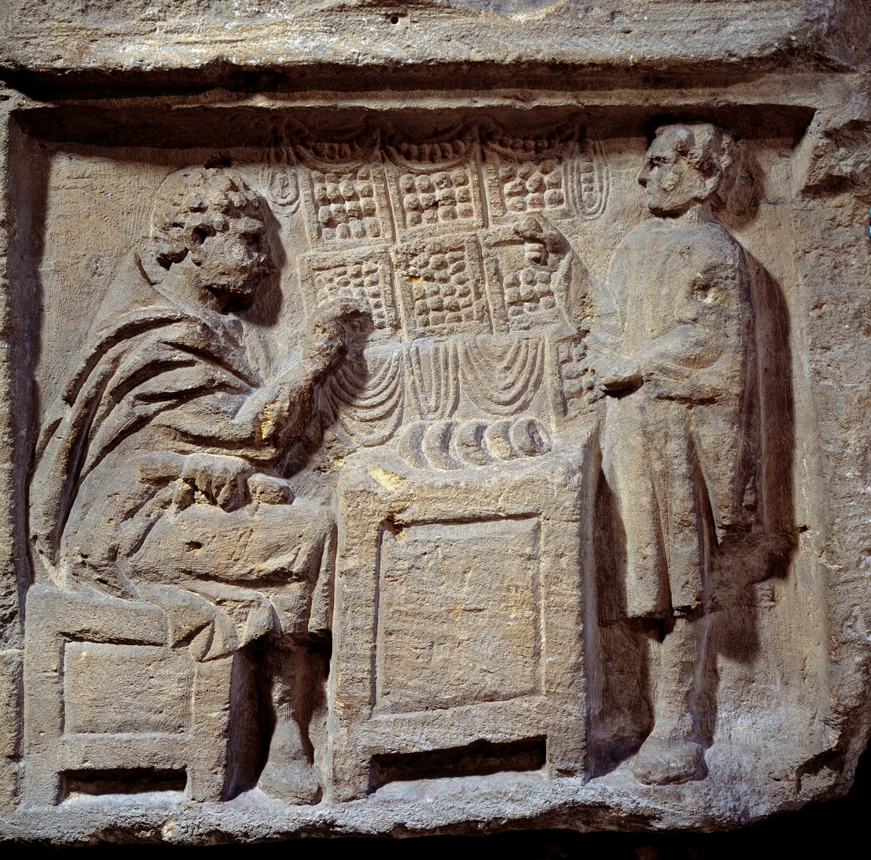 A Bakery. A Client Buys Bread from a Baker by Gallo-Roman Gallo-Roman
