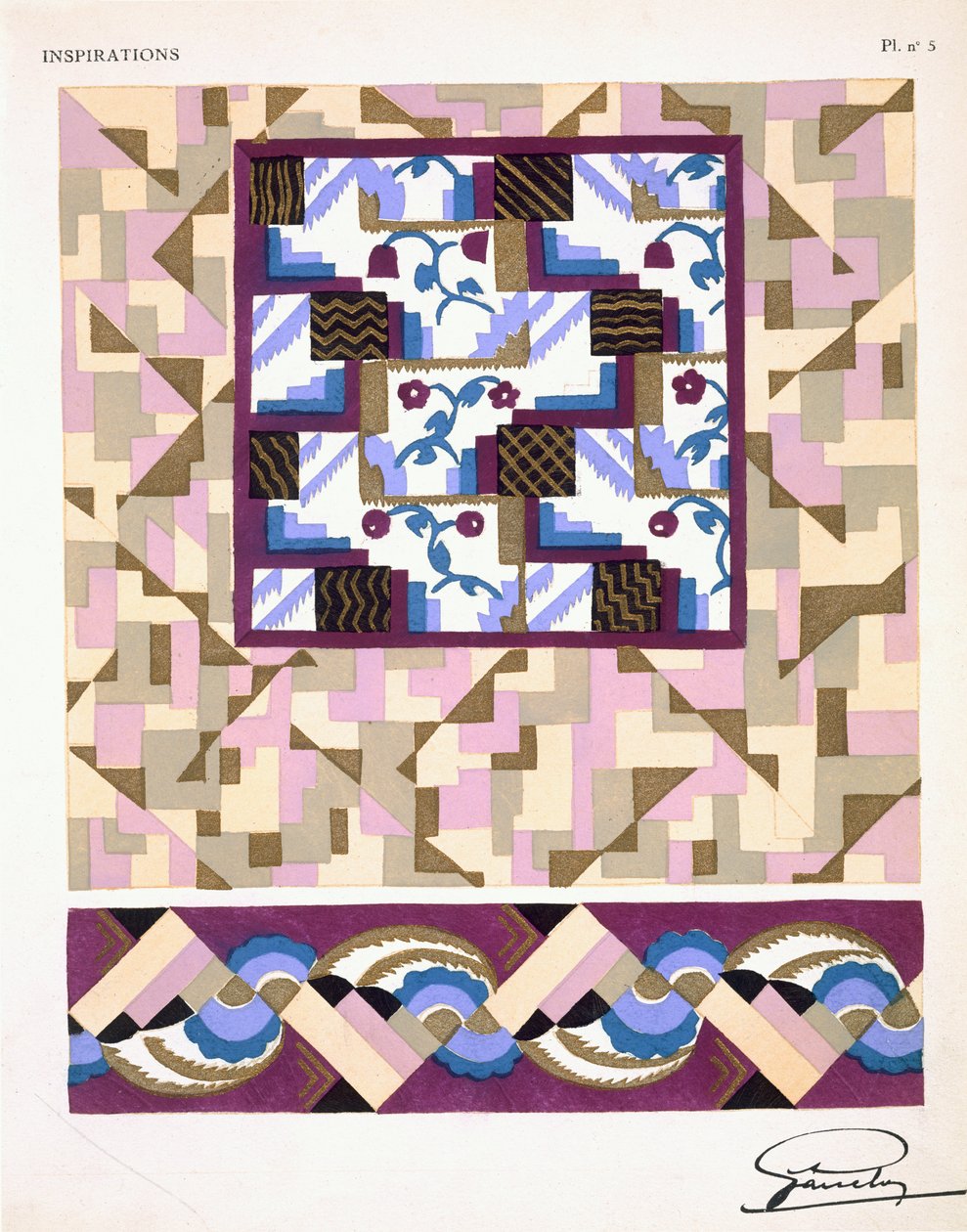 Interior design pattern, plate 5 from 