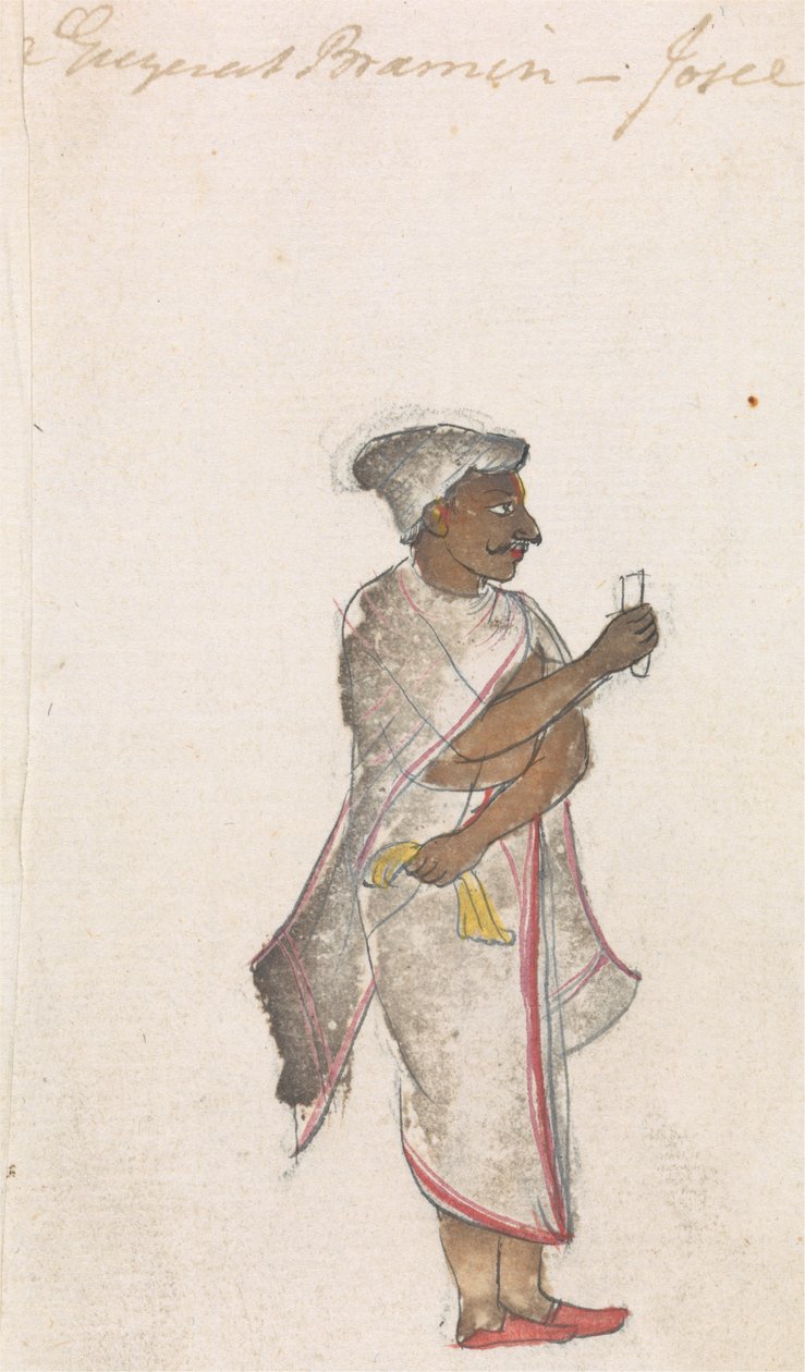 A Gugerat Brahmin by Gangaram Chintaman Tambat