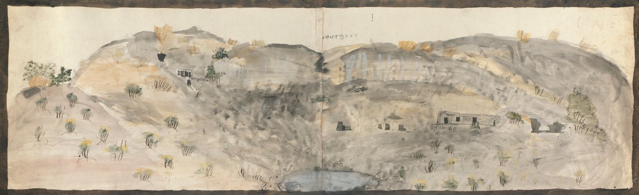 The Waterfall of Doomar Leyna, Dry Except in Rains by Gangaram Chintaman Tambat