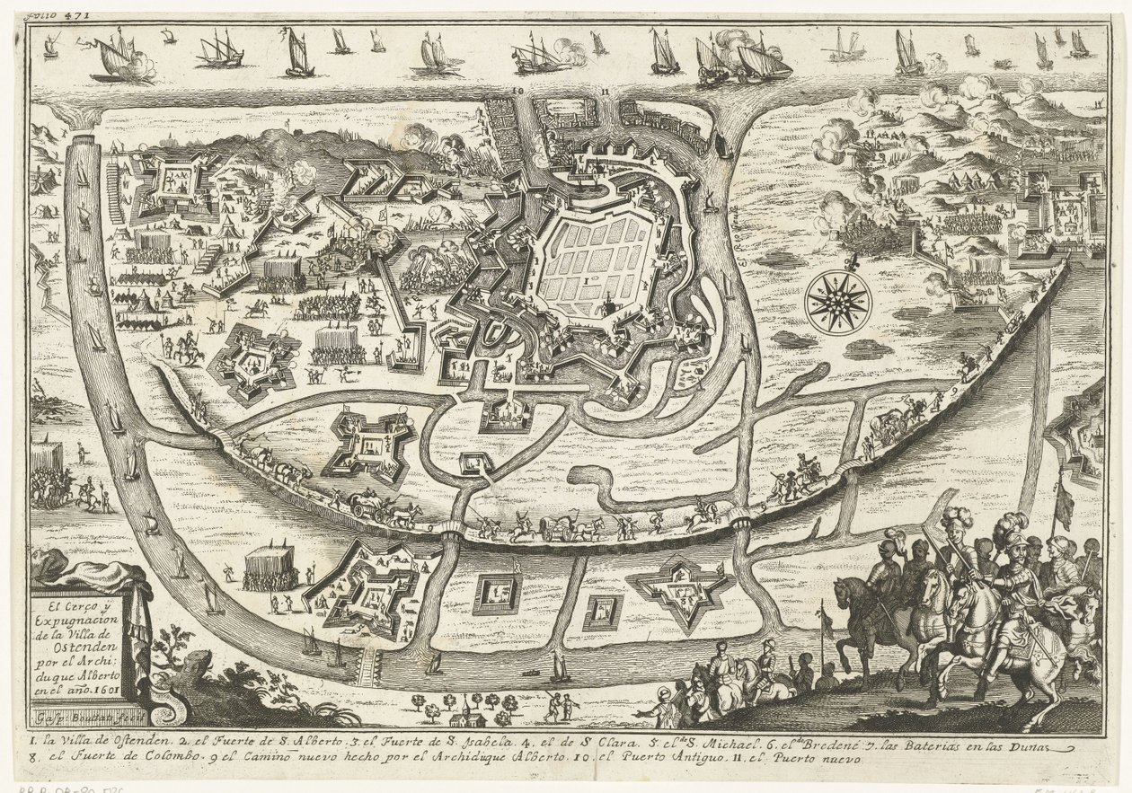 Siege of Ostend, 1601 by Gaspar Bouttats