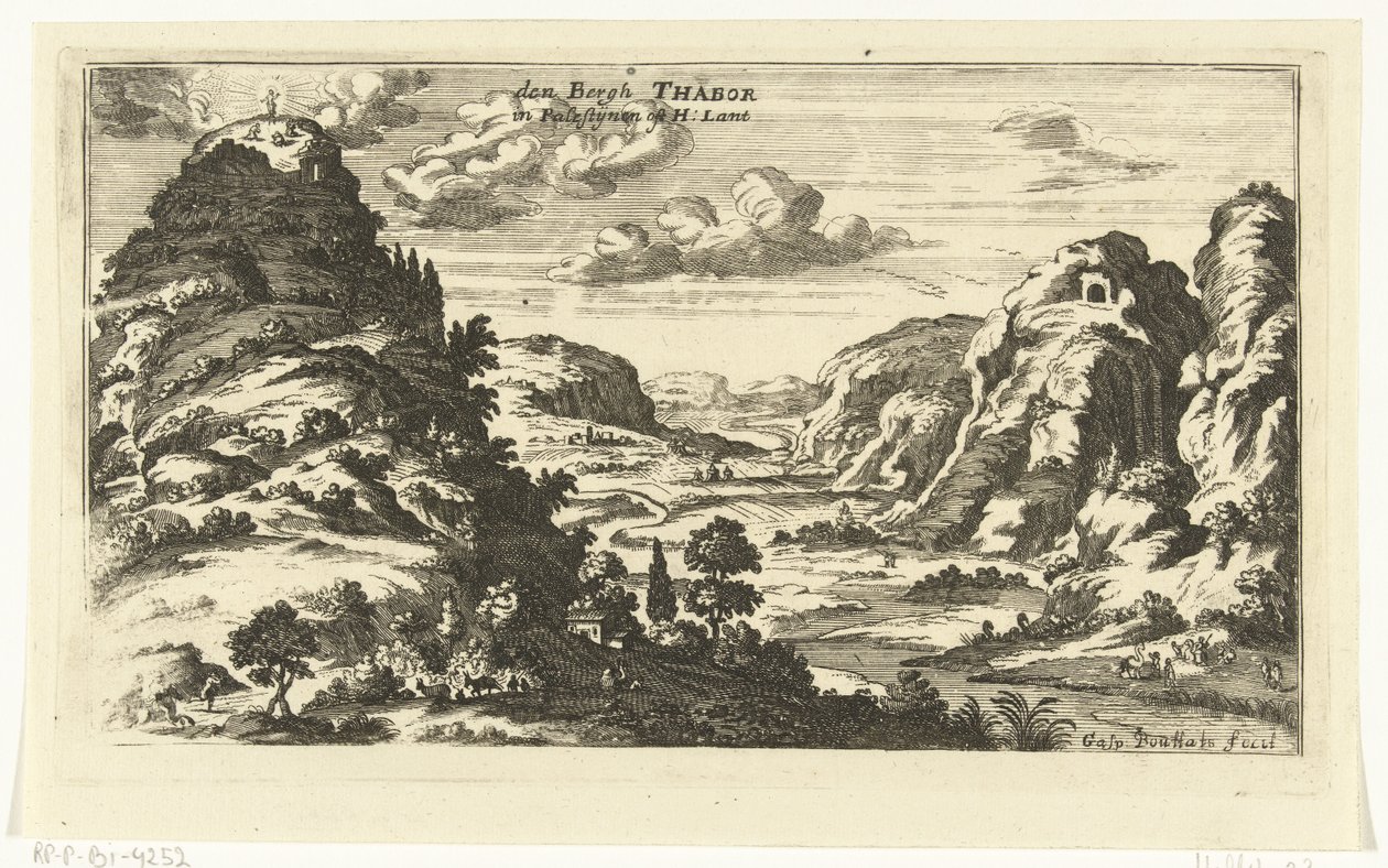 View of Mount Tabor and the Transfiguration of Christ by Gaspar Bouttats