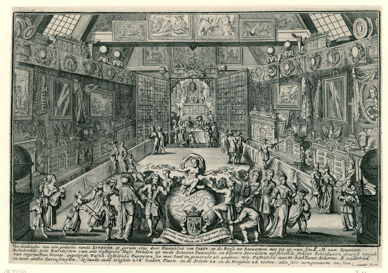 The Lottery of Henricus van Soest in Antwerp by Gaspar Bouttats
