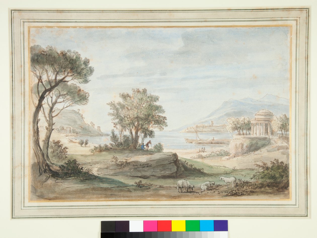 Landscape with a Round Temple by Gaspar van Wittel