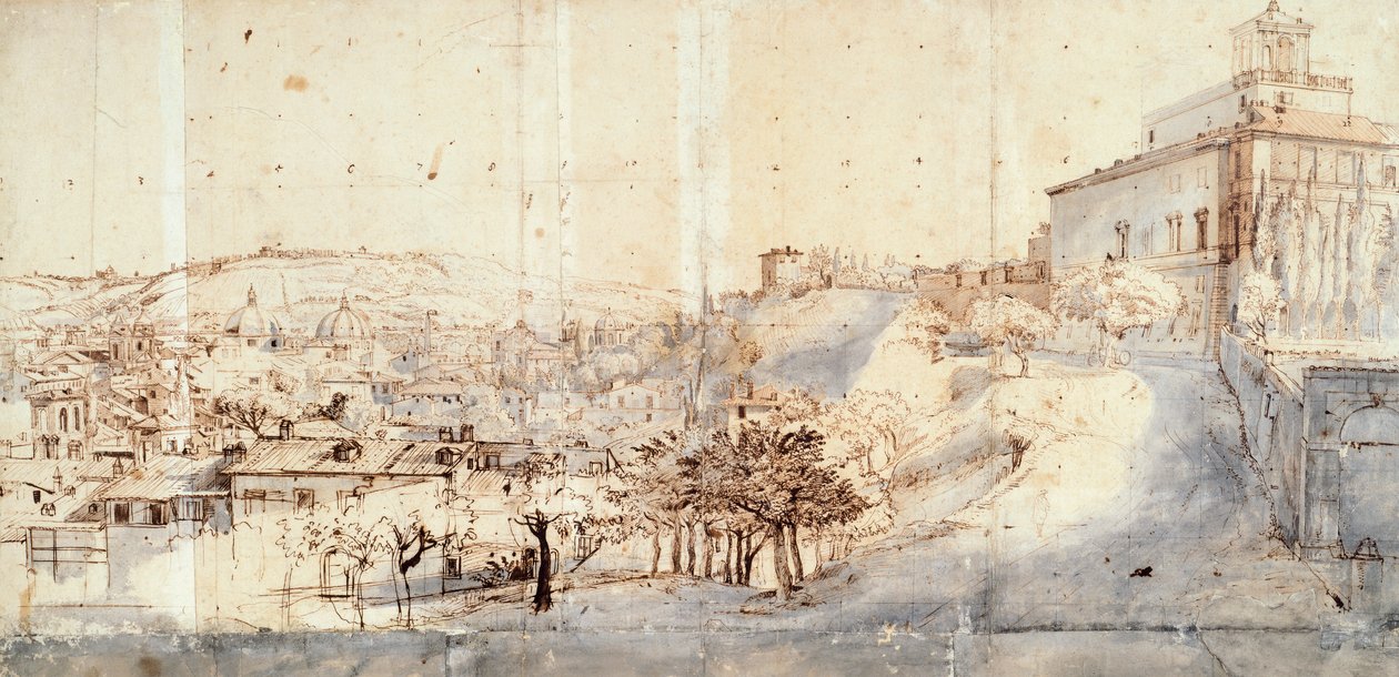 Villa Medici in Rome by Gaspar van Wittel