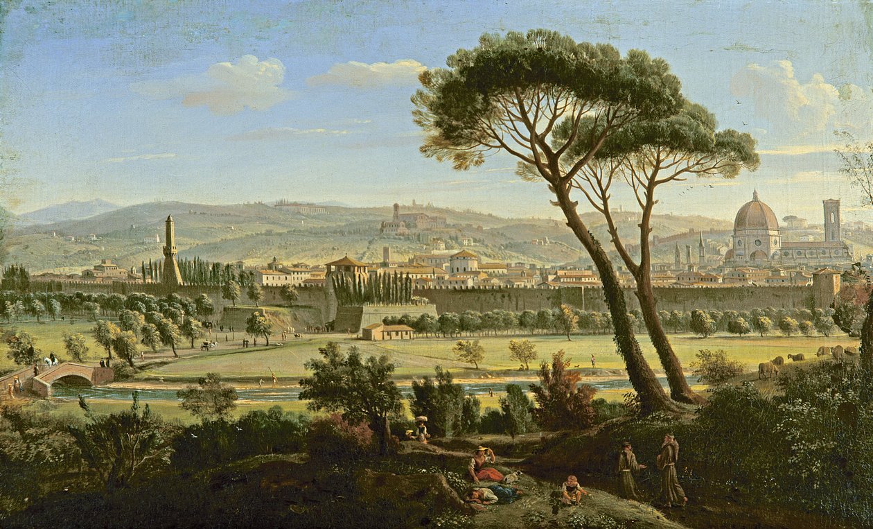 A View of Florence from the Bologna Road by Gaspar van Wittel