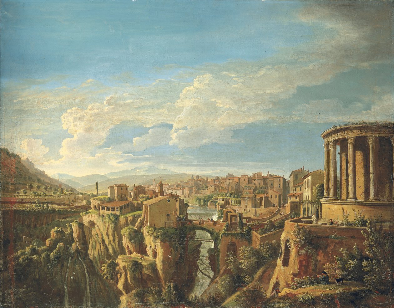 A View of Tivoli with the Temple of Vesta by Gaspar van Wittel