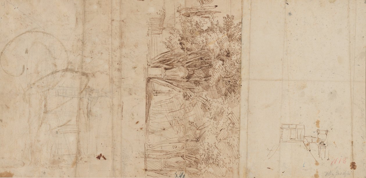 The Gardens of the Villa Medici by Gaspar van Wittel